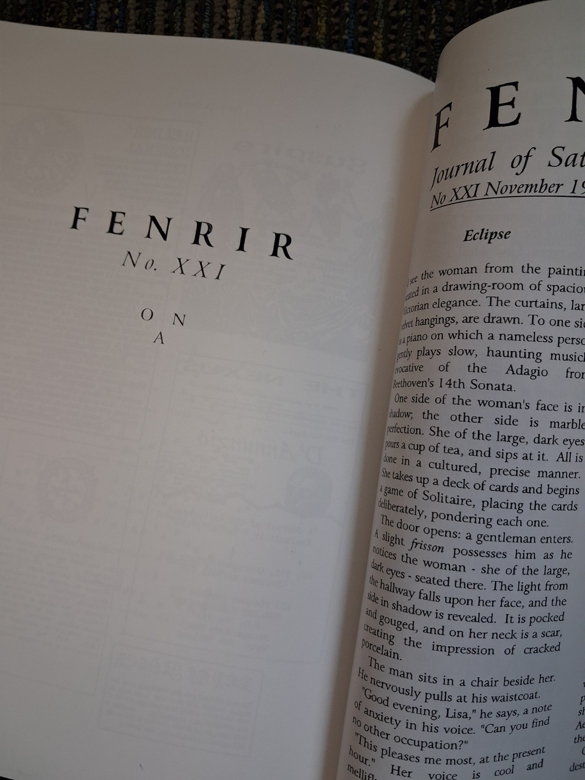 Fenrir 101-108yf Hardcover order of nine angles o9a Christos Beest peter carrol