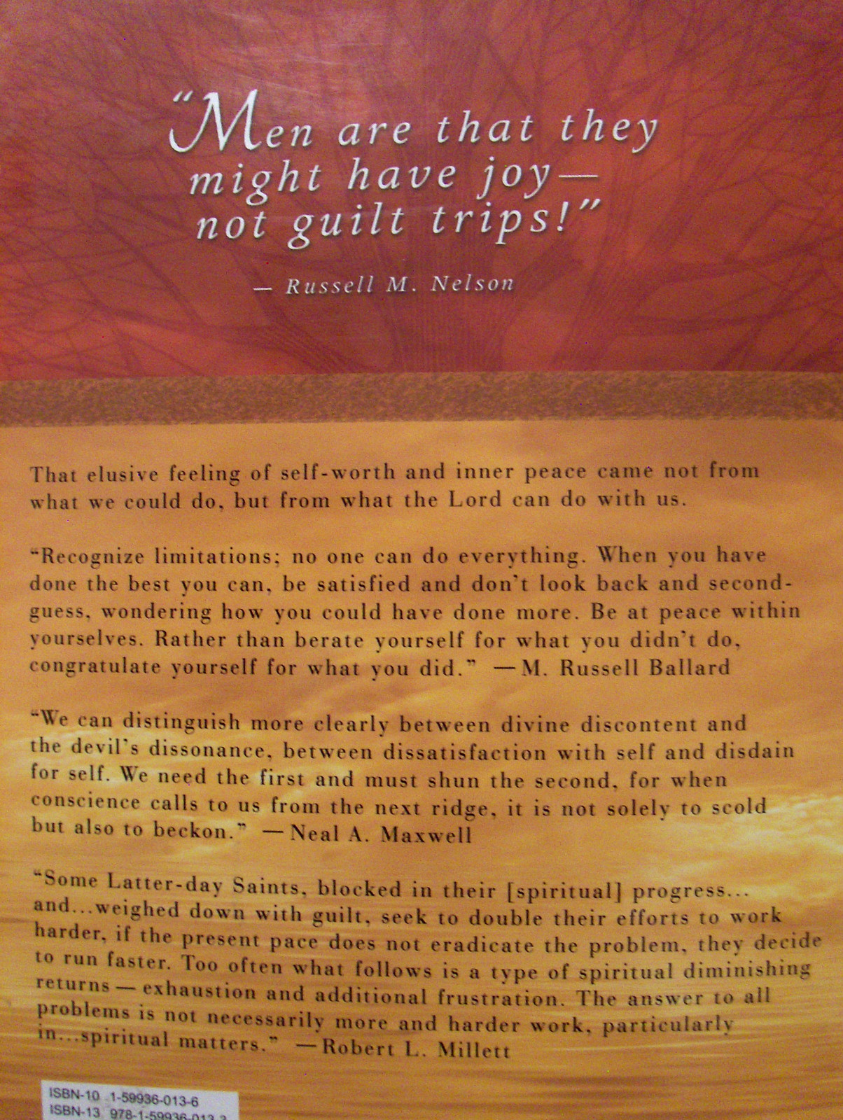 FINDING INWARD STILLNESS-Applications of Christ’s Atonement-Brent Top Mormon LDS