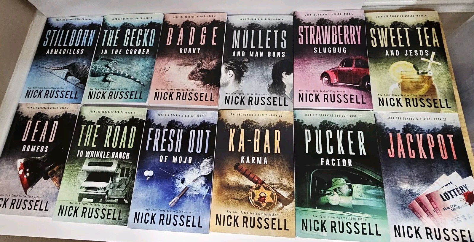 JOHN LEE QUARRELS 12 Book Series By Nick Russell