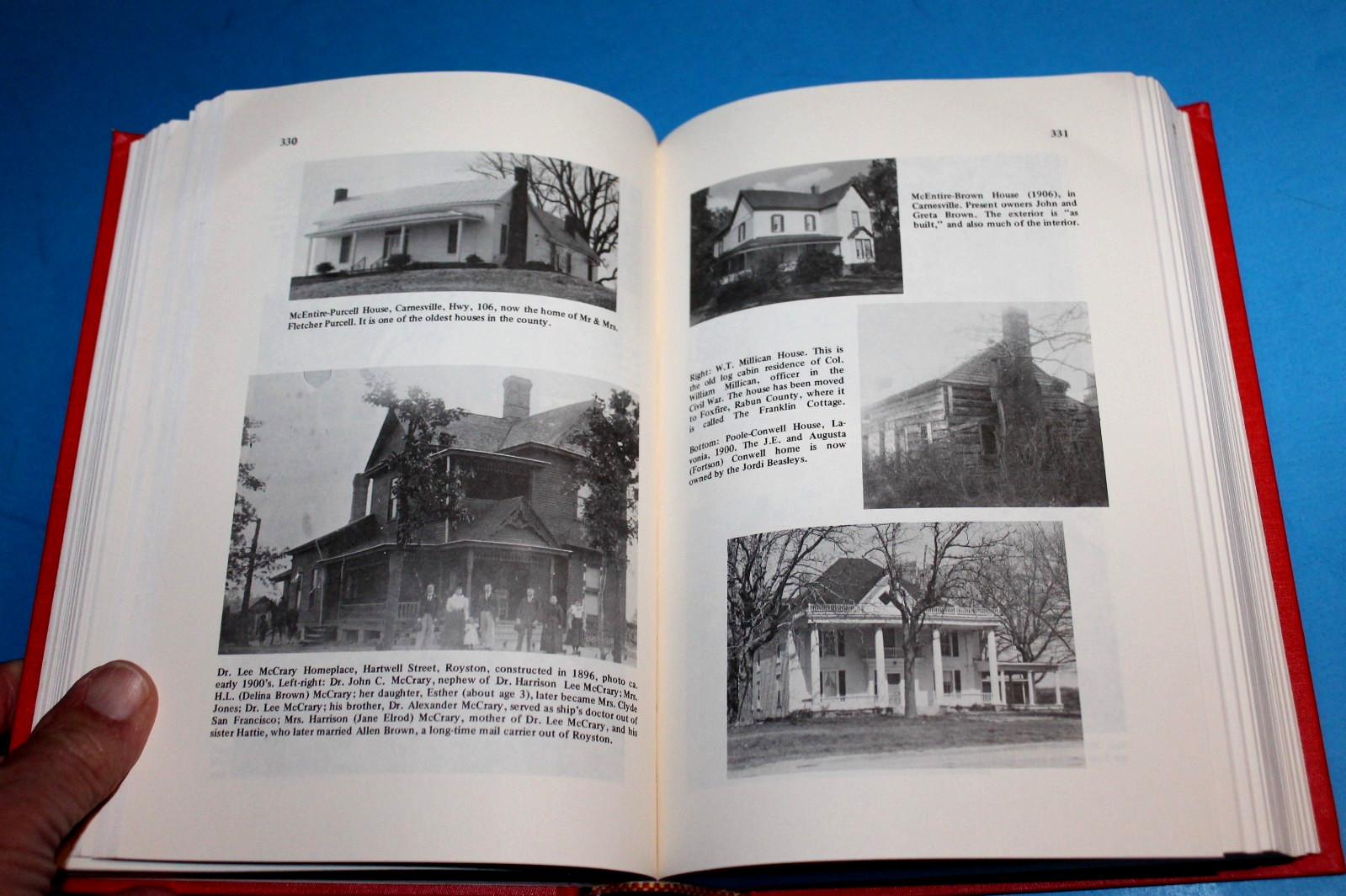 HISTORY OF FRANKLIN COUNTY, GEORGIA (1986 HB) 860 pgs Genealogy, Cemeteries