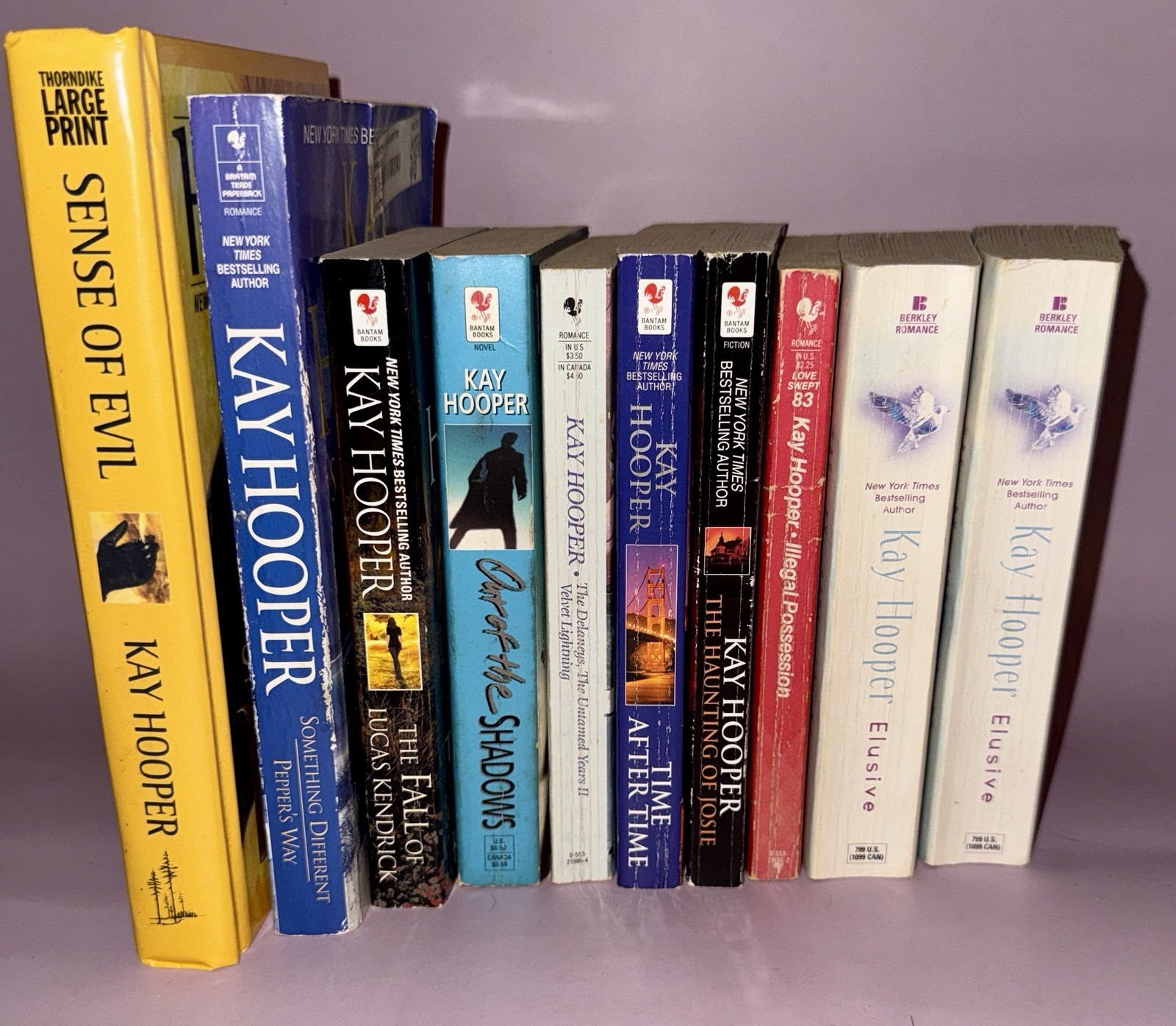 Romantic Suspense Book Lot Kay Hooper (10) Sense of Evil Creeping Shadows & More