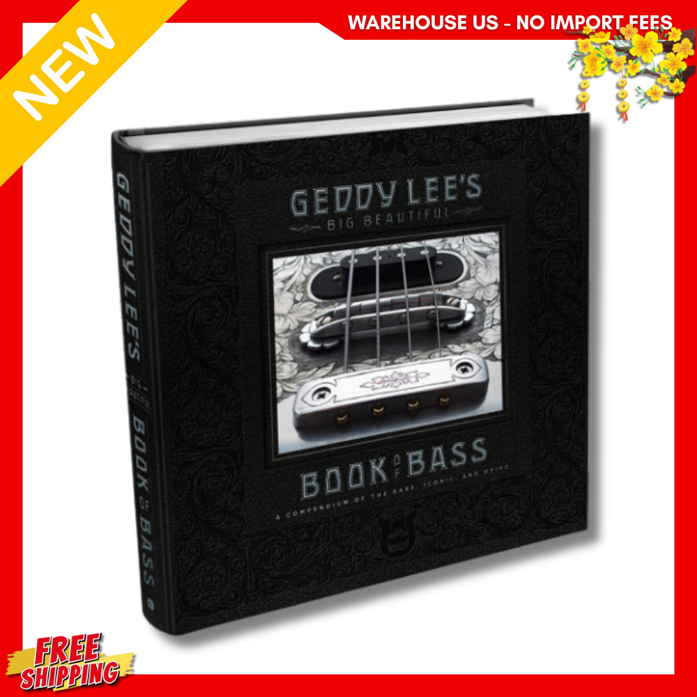 NEW Geddy Lee’s Big Beautiful Book of Bass Hardcover, 9780062747839, FREESHIP