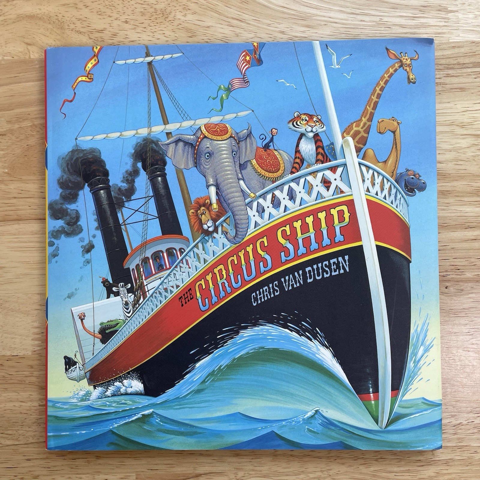 SIGNED – The Circus Ship – by Chris Van Dusen First Edition Hardcover VERY GOOD