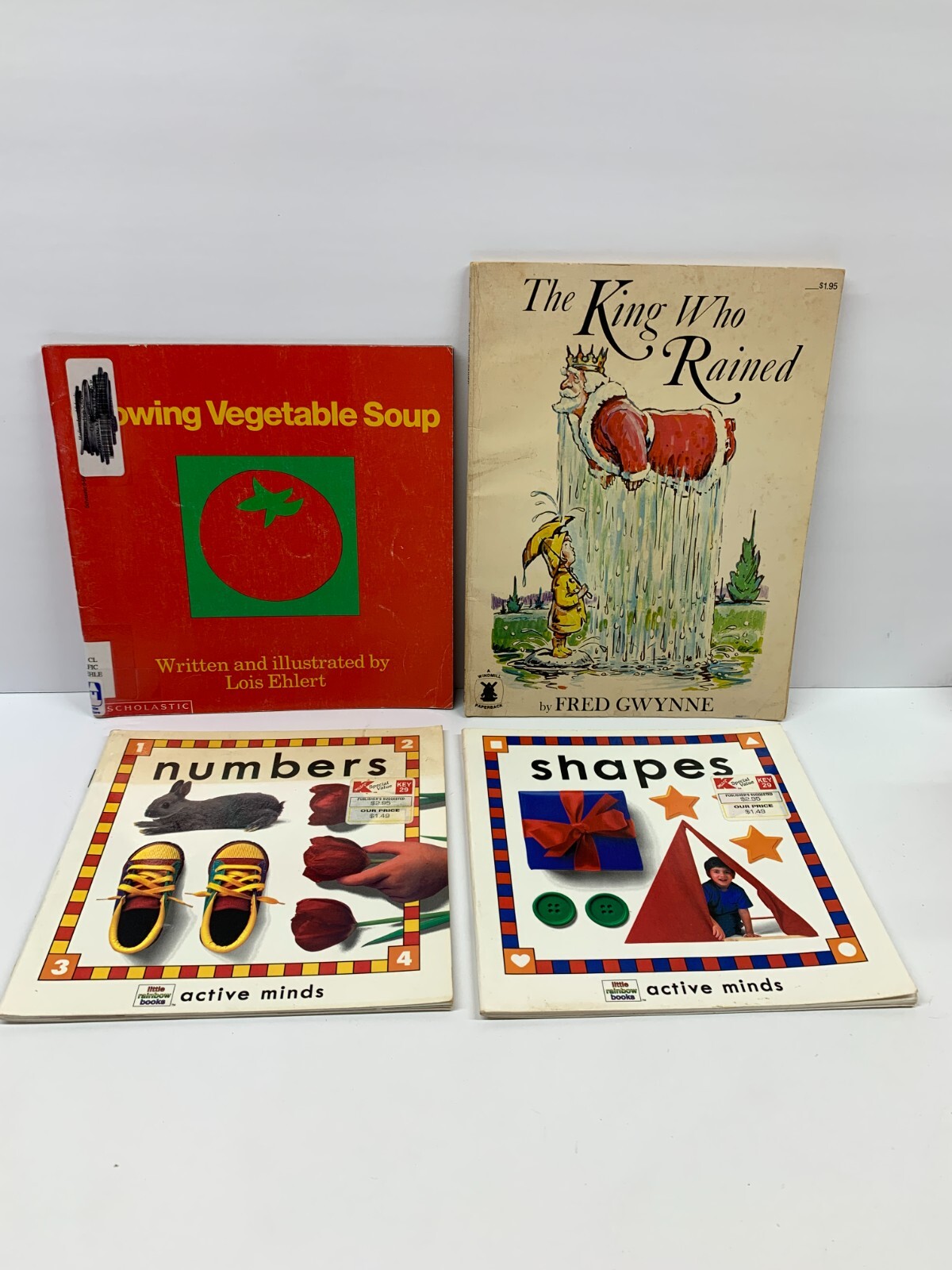 The King Who Rained by Fred Gwynne/Growing Vegetable Soup/Shapes/Numbers