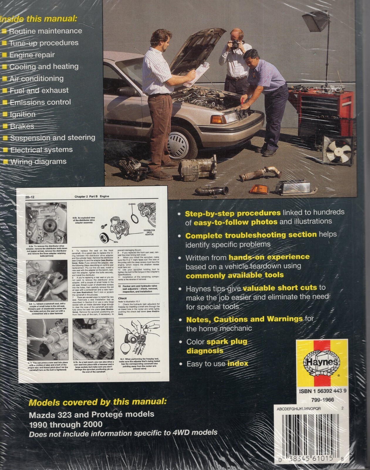 Haynes Manuals Mazda 323 and Protege, 1990-2000 #61015 New MN388