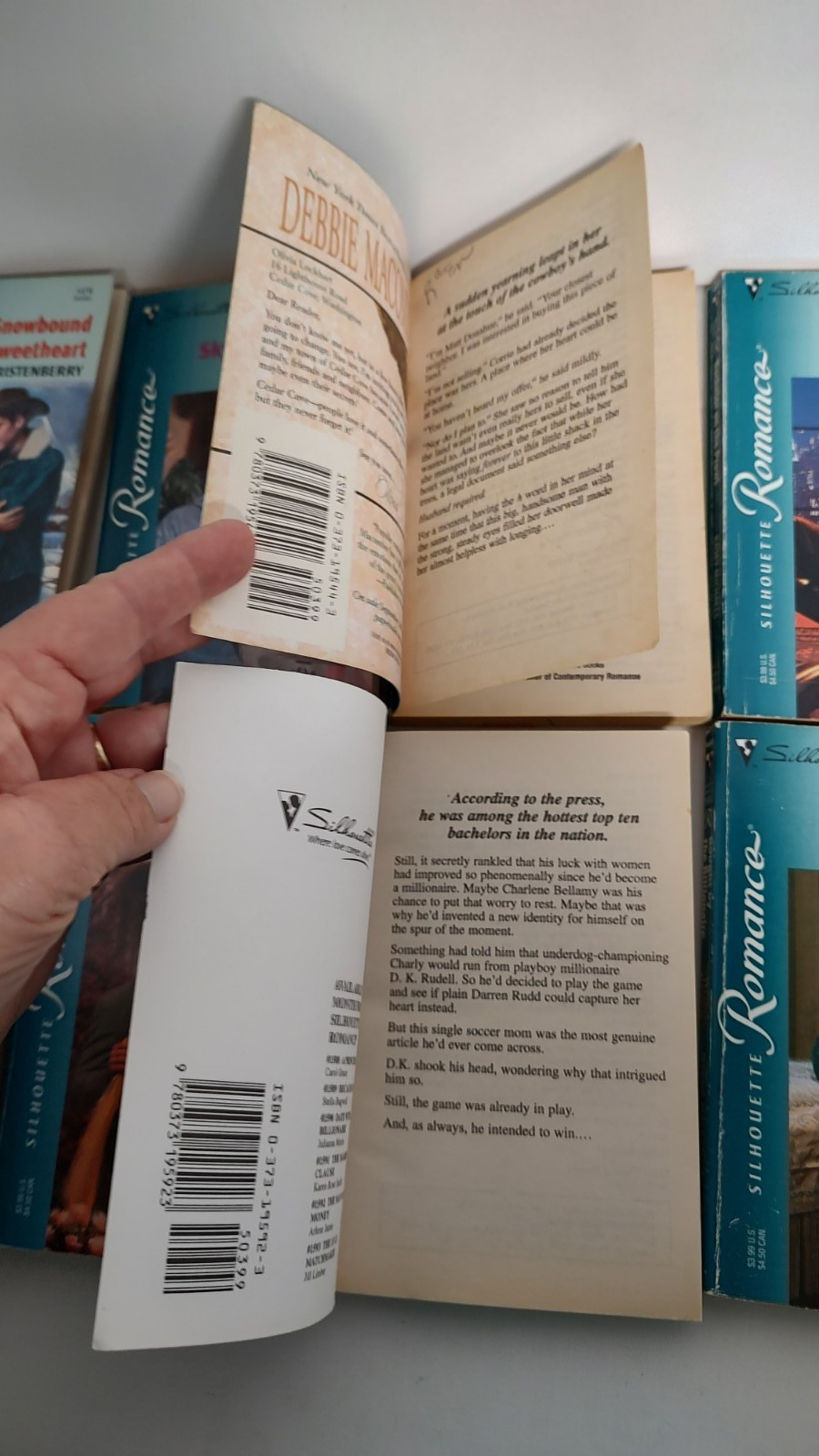 Silhouette & Harlequin Romance Lot of 15 2000-2006 Teal Spines