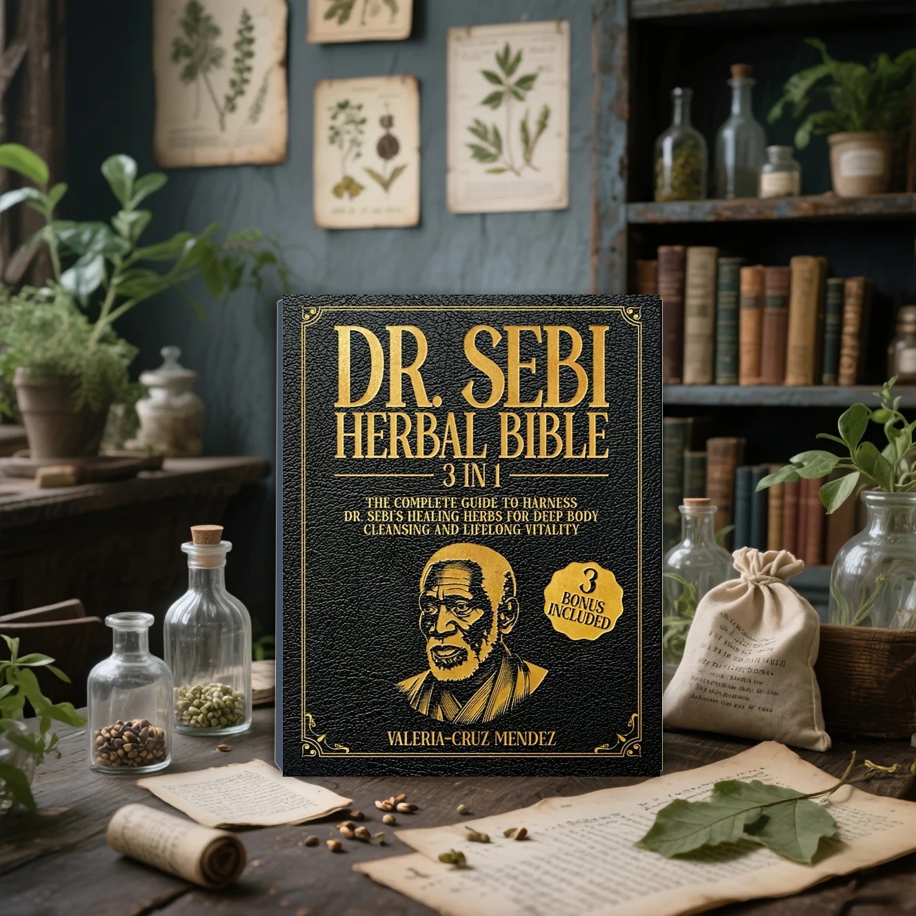 Dr. Sebi Herbal Bible: [3 IN 1] The Complete Guide to Harness Dr. Sebi’s healing