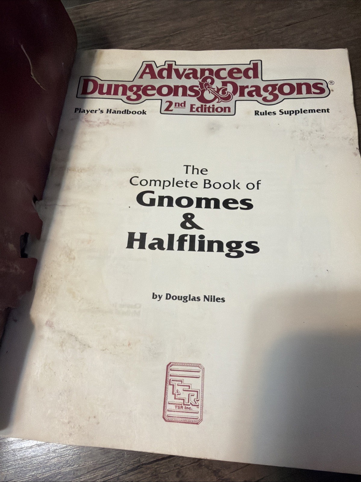 Complete Book of Gnomes & Halflings AD&D 2nd Edition 2134 (1993, Softcover)