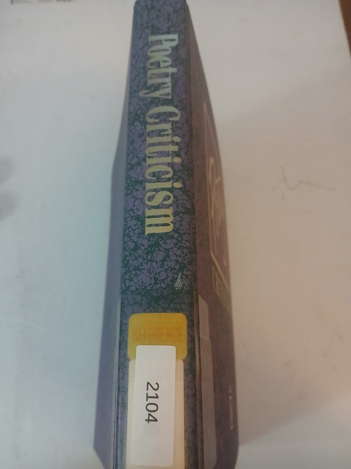 Poetry Criticism Volume 16 Haerens Slovey 1997 Gale Research