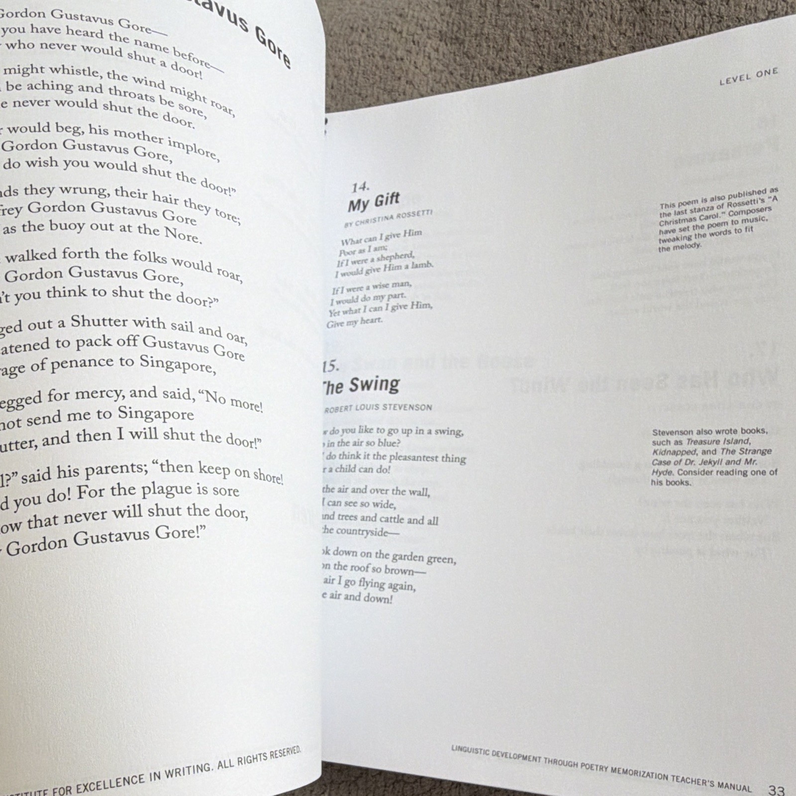 Andrew Pudewa Linguistic Development Through Poetry Memorization Teacher Manual