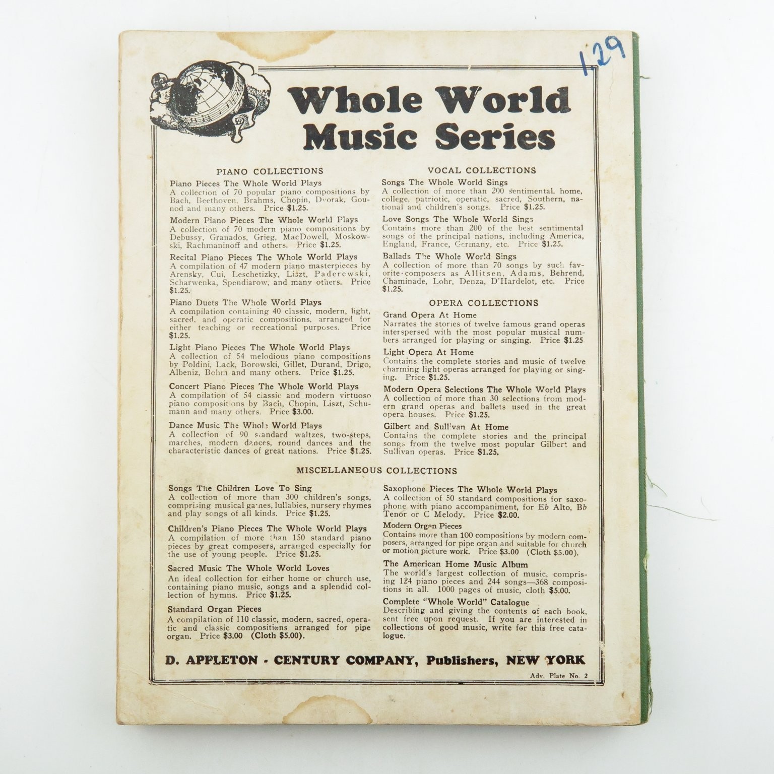 Grand Opera at Home Albert E. Wier 1927 Revised Edition Opera Music