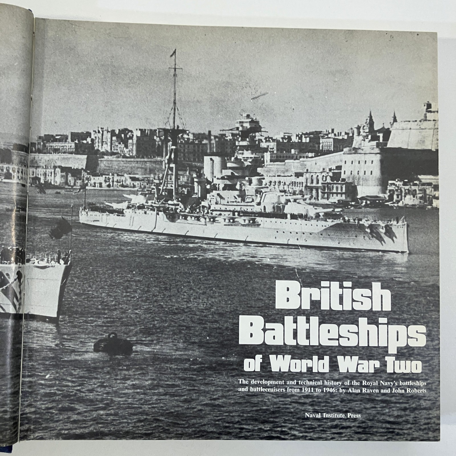 British Battleships of World War Two Vintage 1976 HCDJ Naval Institute Press