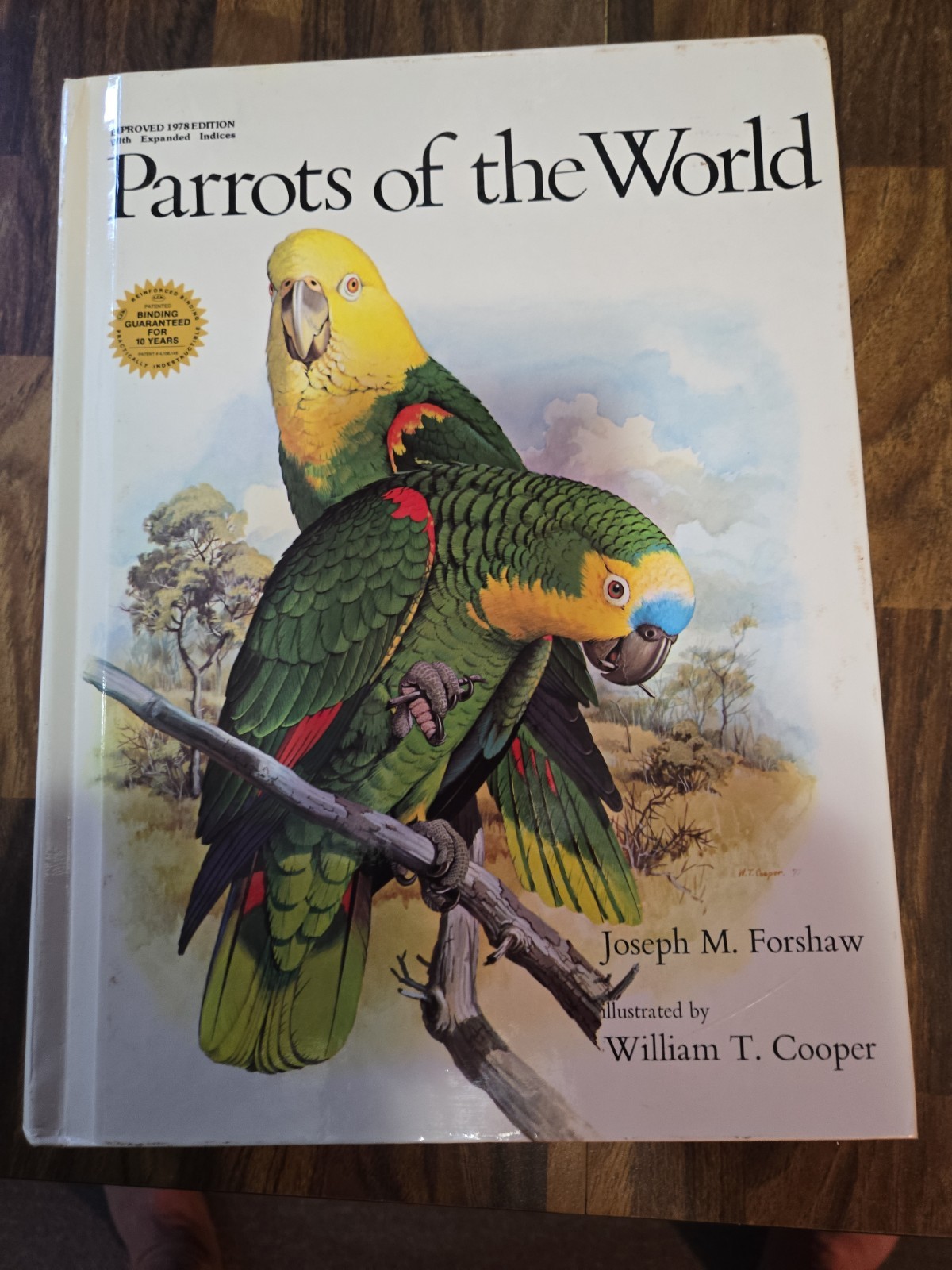 Parrots of the World by Joseph M Forshaw illus William T Cooper OVER SIZED 1977
