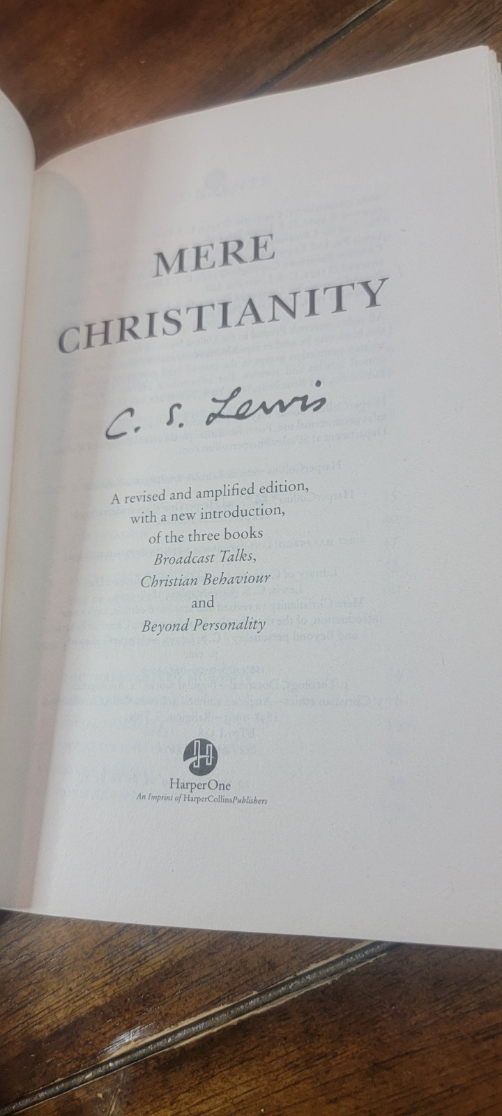 Mere Christianity by C. S. Lewis Harper One paperback Very Good