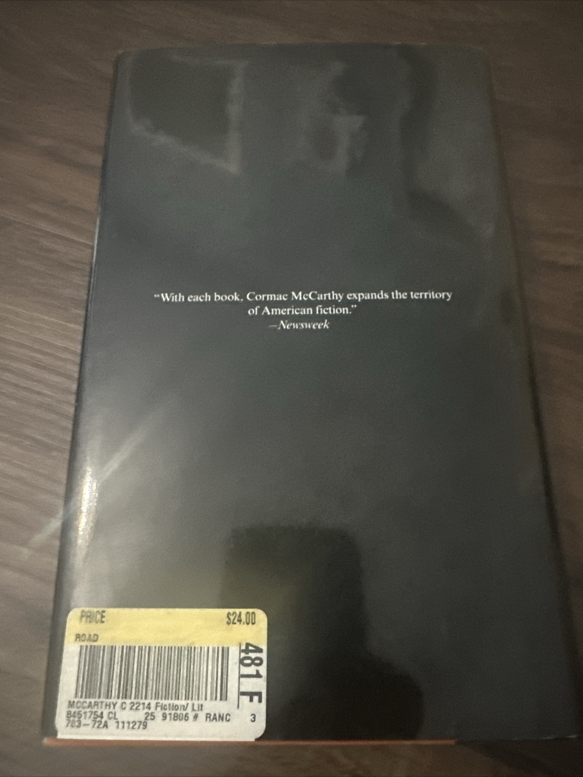 Cormac McCarthy – The Road (Hardcover 2006) Alfred Knopf 1st Edition