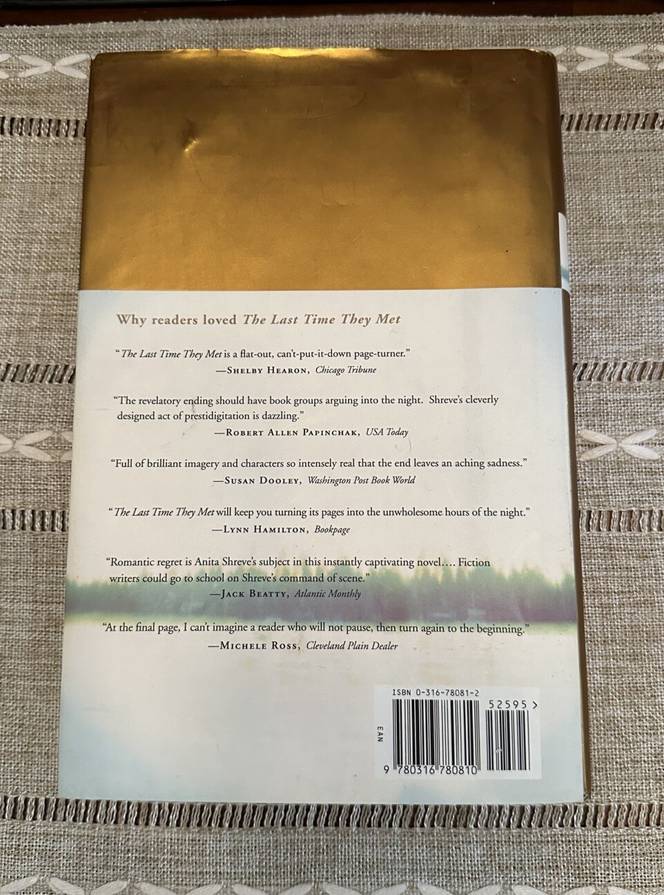 The Fortune’s Rocks Quartet Ser. : Sea Glass by Anita Shreve (2002, Hardcover)