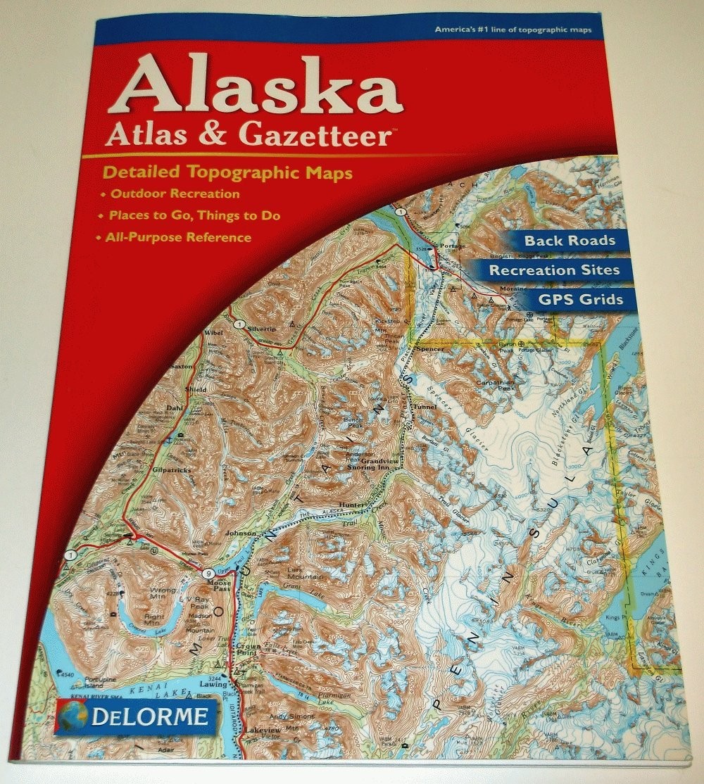 Garmin Delorme Atlas & Gazetteer Paper Maps- Alaska, AA-000004-000