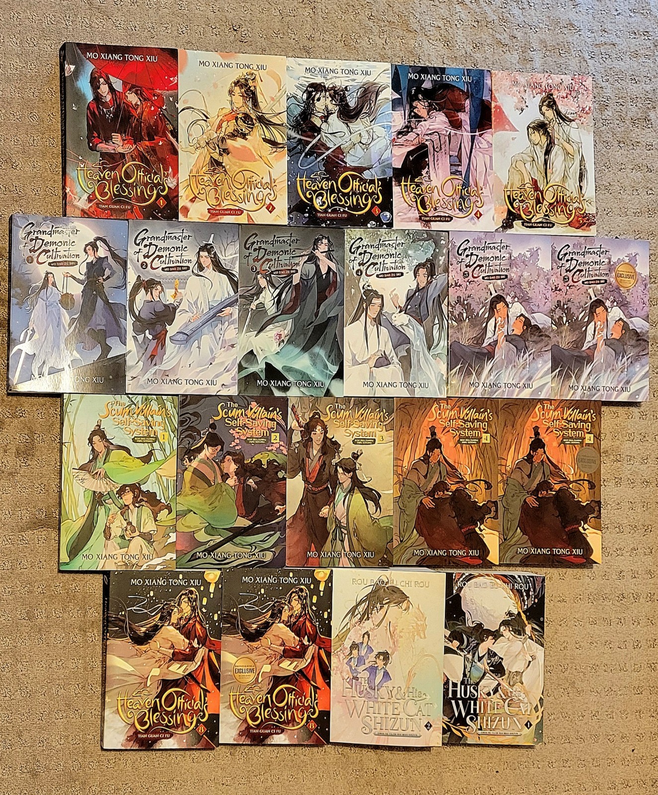 MXTX Mixed Danmei Novel Lot. 20 novels Including Barnes & Noble Exclusives.