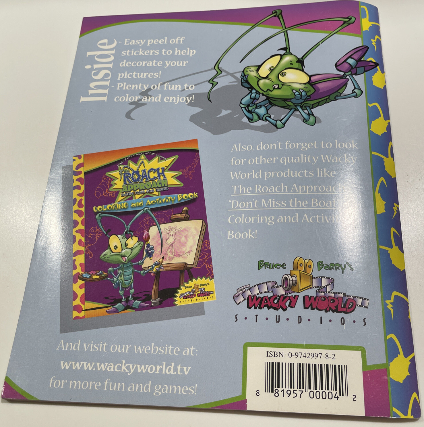 OP 2003 “The Roach Approach Sticker Book” 24 Fun Pages Based on the Roach Videos