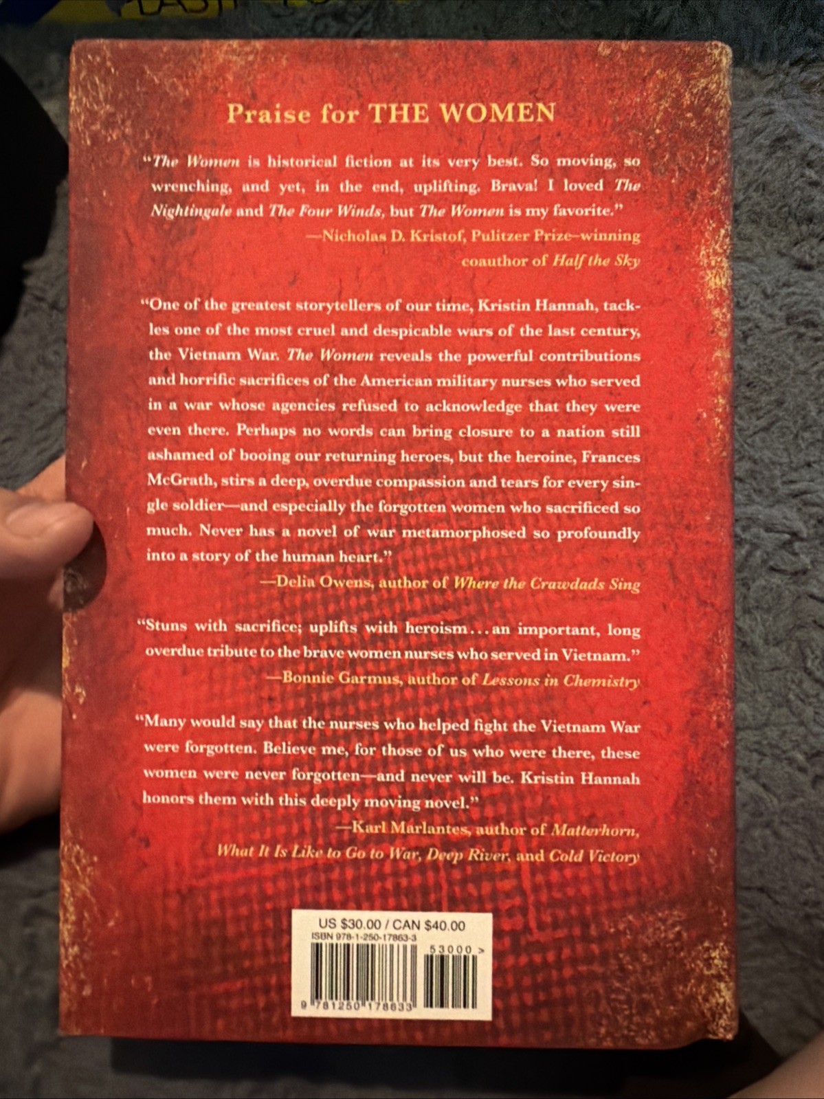 The Women : A Novel by Kristin Hannah, Hardcover C-34