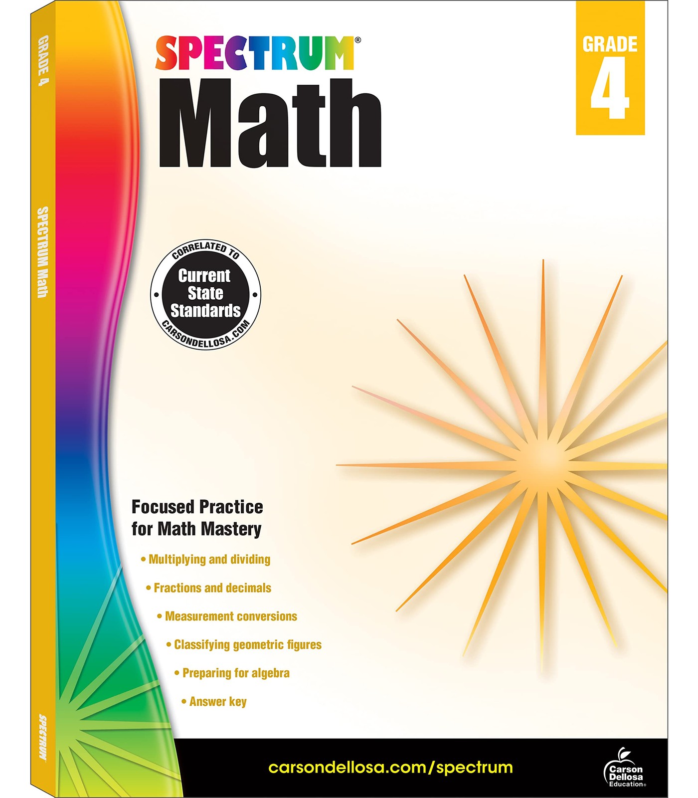 Spectrum 4th Grade Math Workbooks, Multiplication, Division, Fractions, Geom…