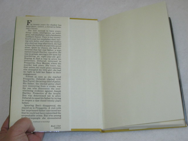 Velda Johnston SHADOW BEHIND THE CURTAIN Dodd, Mead and Company c. 1985 HC/DJ