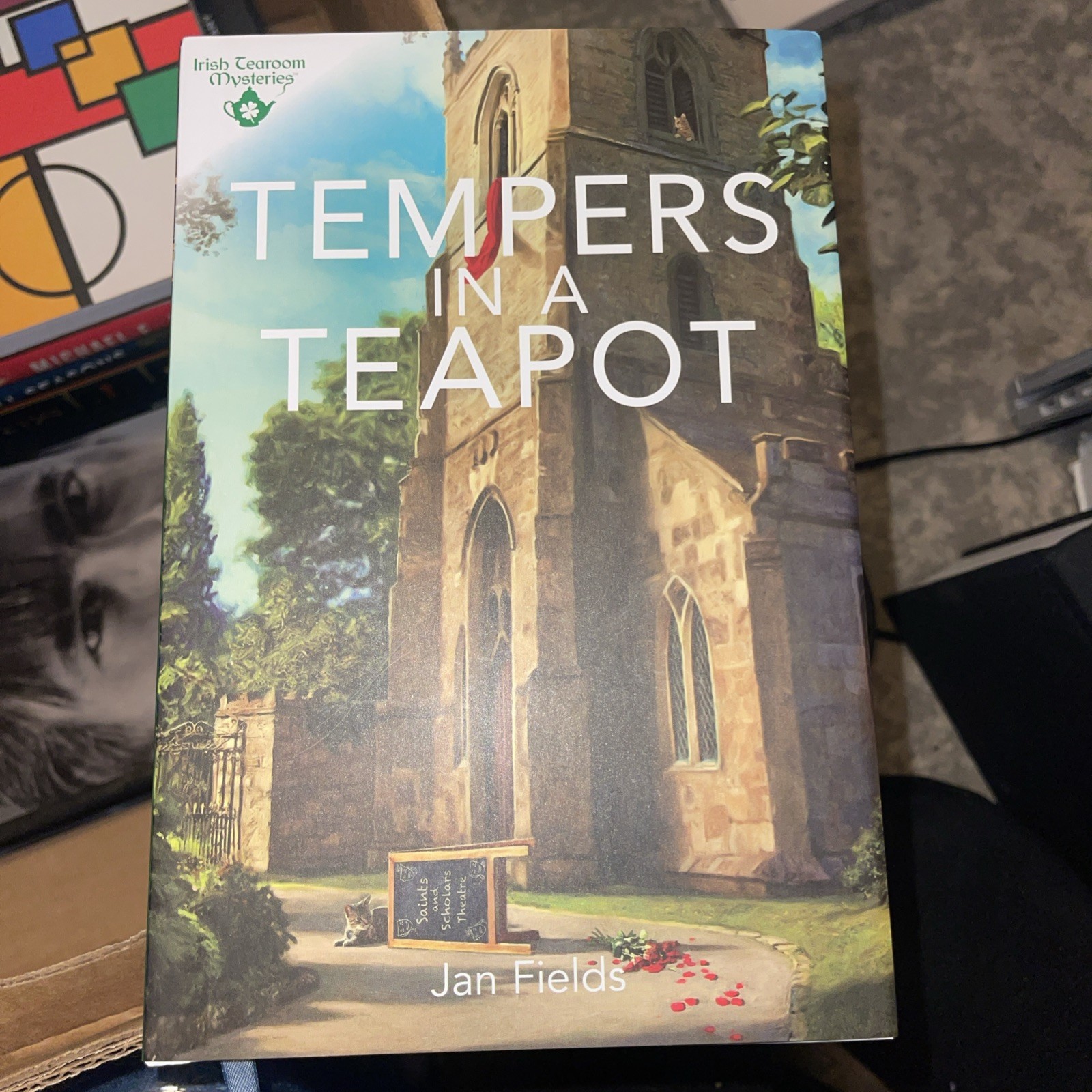 Tempers in a Teapot Jan Fields Hardcover Book Irish Tearoom Mysteries 2024