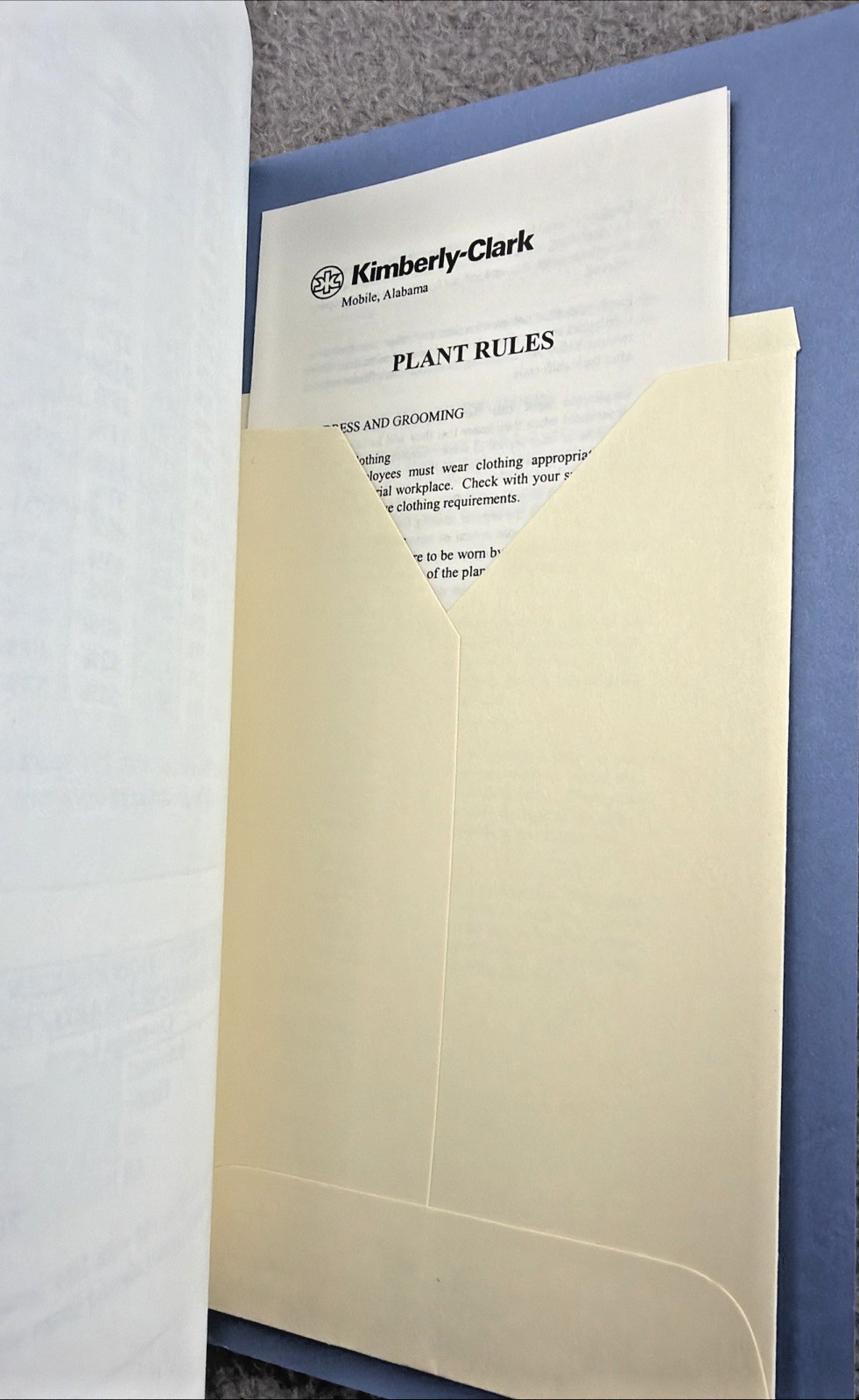 Labor AGREEMENT Kimberly Clark & United Paperworkers Int. Union Booklet 1989