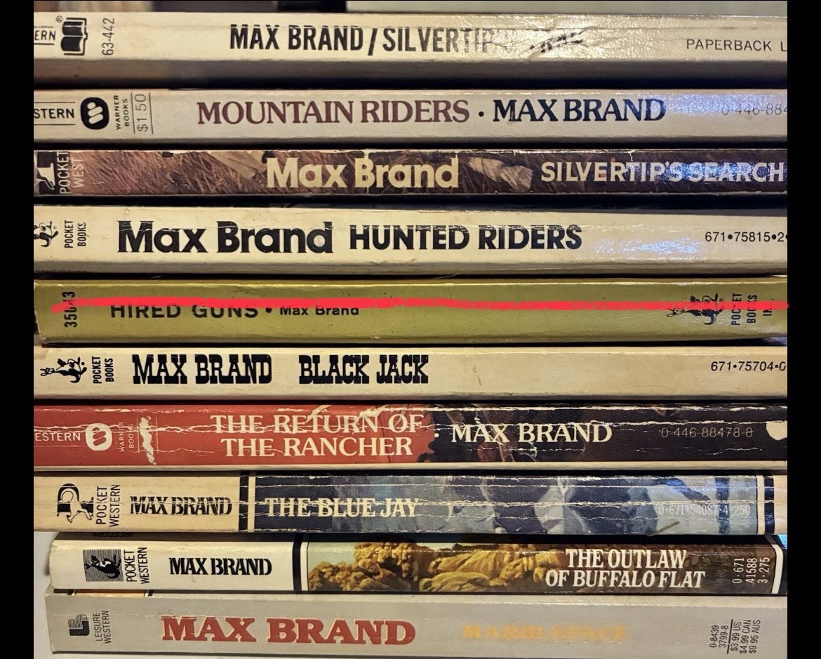 Max Brand, L’Amour, And Other Western Paperbacks Lot
