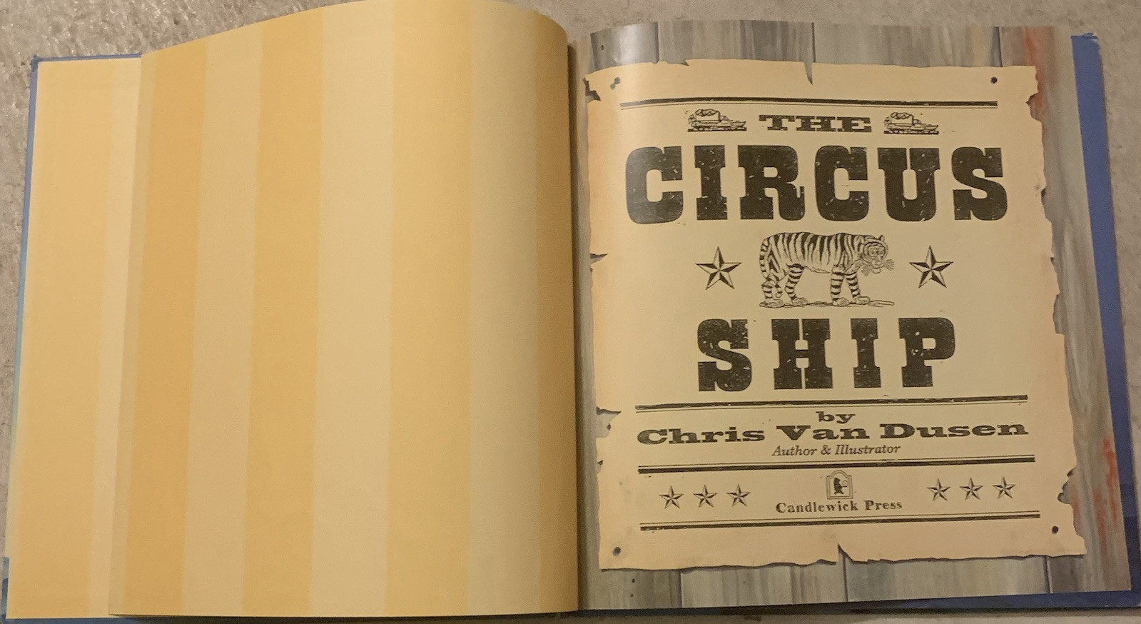 The Circus Ship By Chris Van Dusen 2015 Hardback Book Children’s ACCEPTABLE 1st!