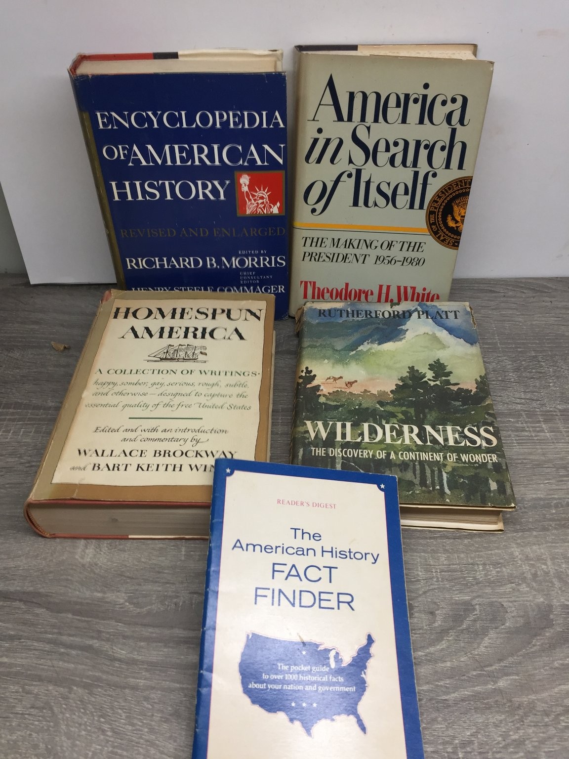 American History Book Lot 5 books Theodore White Morris Rutherford Platt