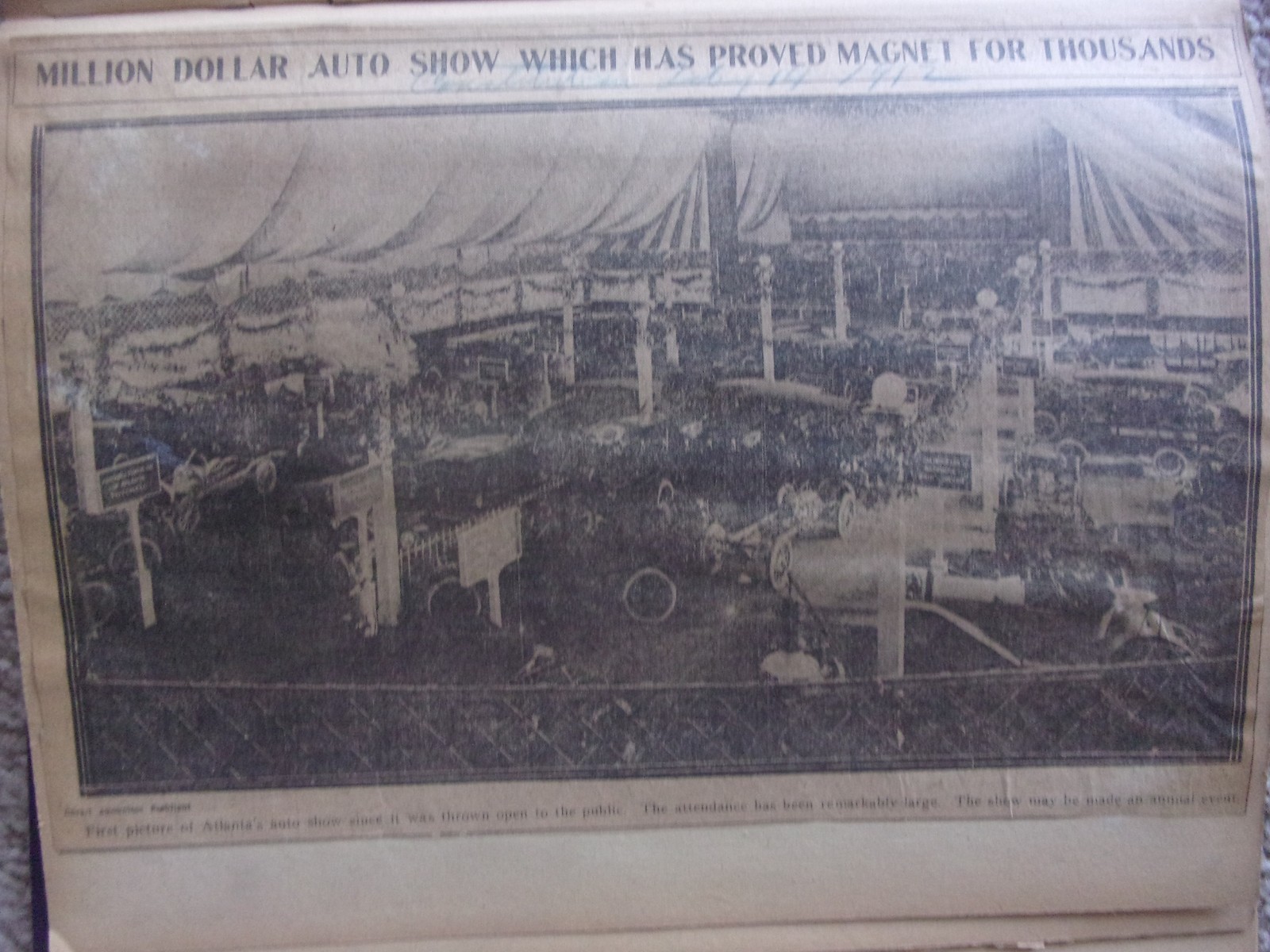 Fabulous 1910s Atlanta Scrapbook, Taft Visit, Car Shows, Opera House ATL rarity