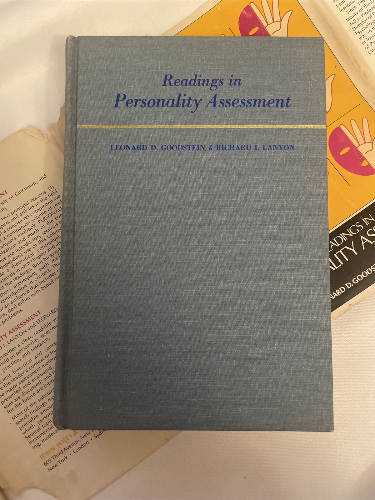 Readings in Personality Assessment Hardcover