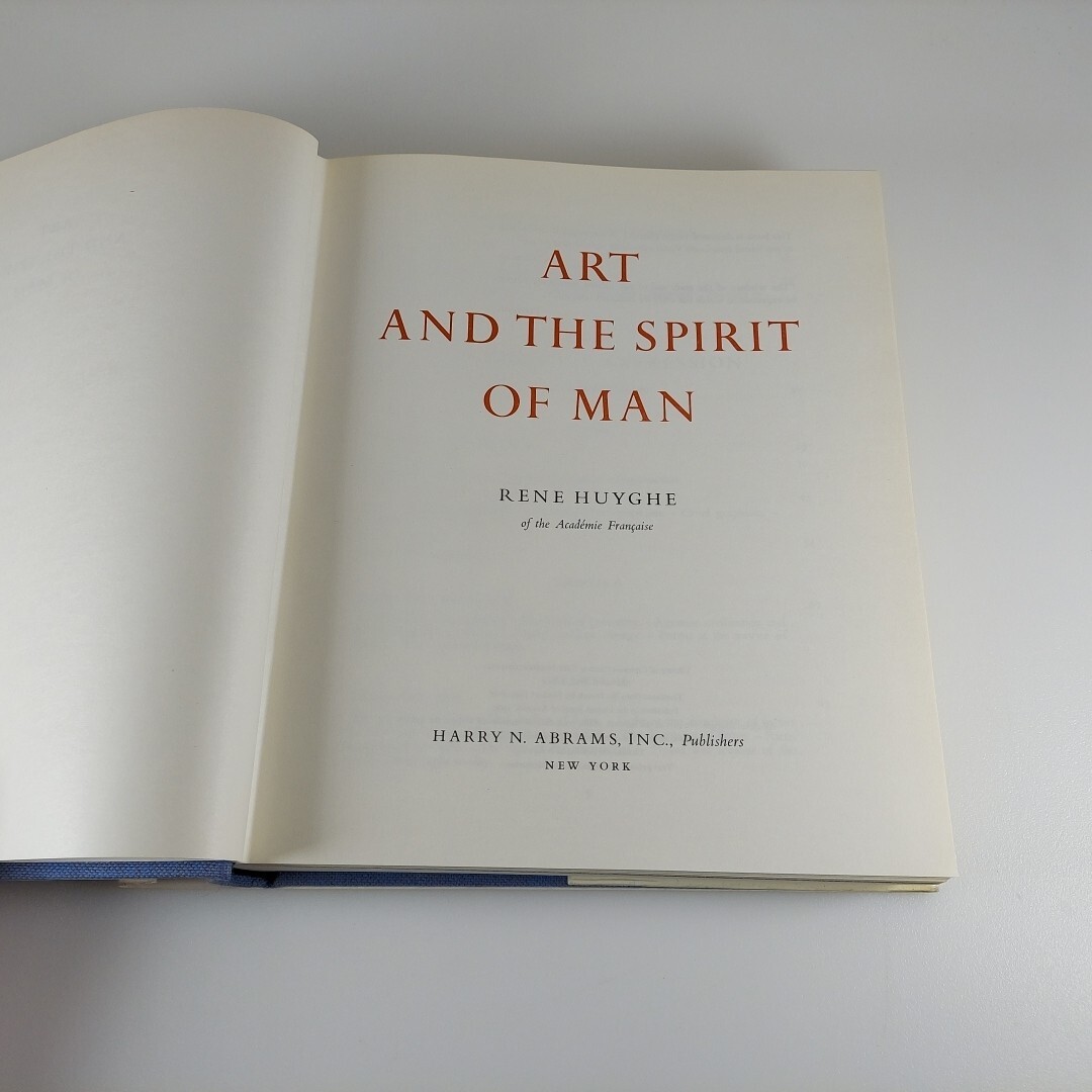 Art and the Spirit of Man By Rene Huyghe 1962 Harry N Abrams Illustrated HCDJ