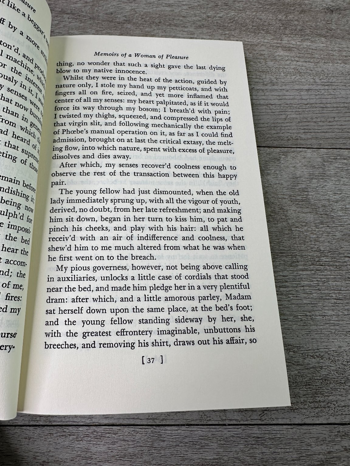 Memoirs of a Woman of Pleasure John Cleland 1993 Book-of-the-Month Club Fiction