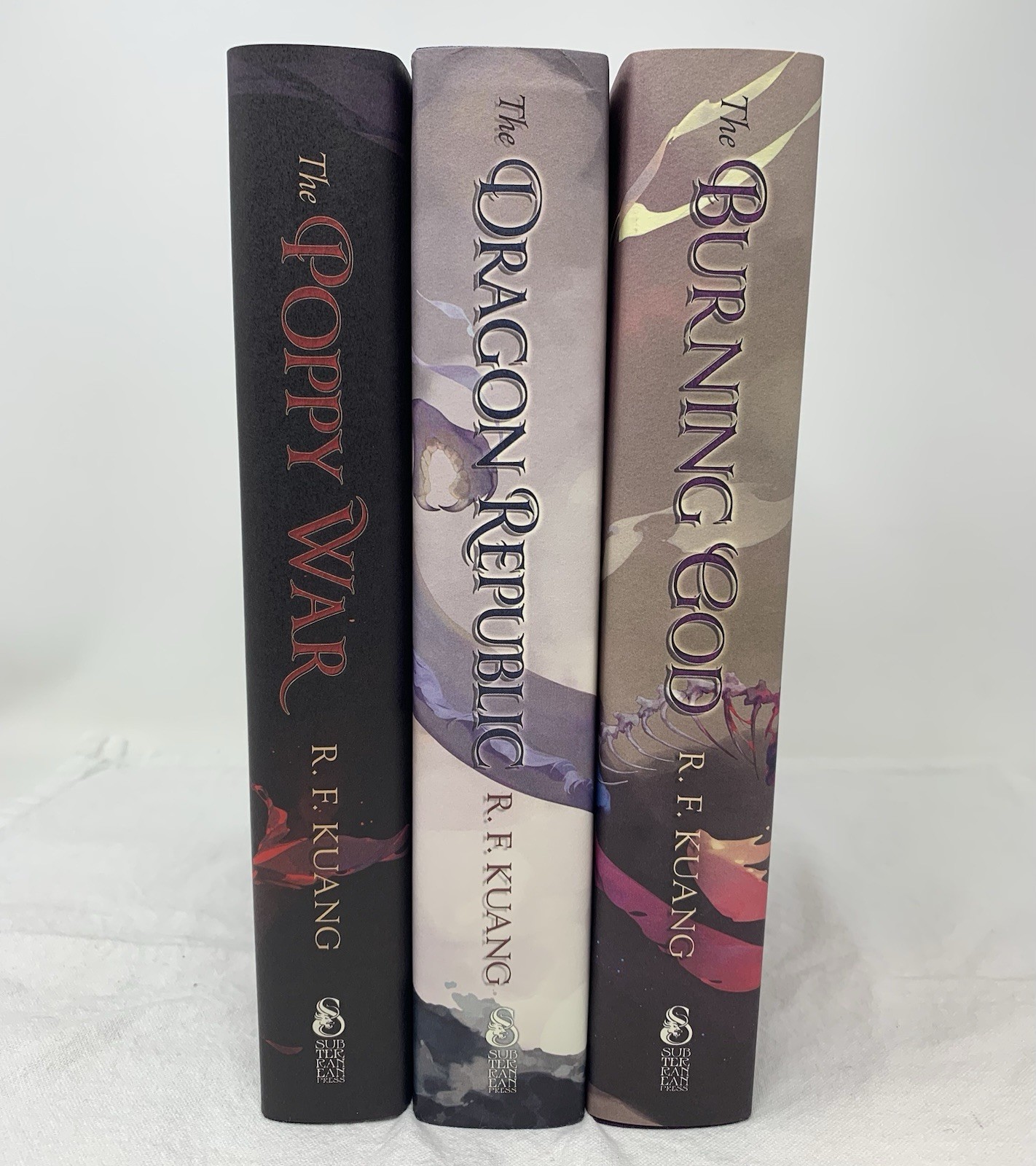 Poppy War Trilogy RF Kuang Matching Signed Numbered Set Subterranean Press #/500