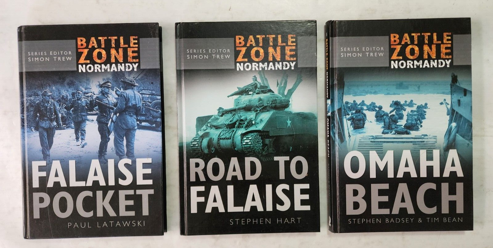 Lot of 3 Battle Zone Normandy book series Sutton Publishing books 5, 13 & 14