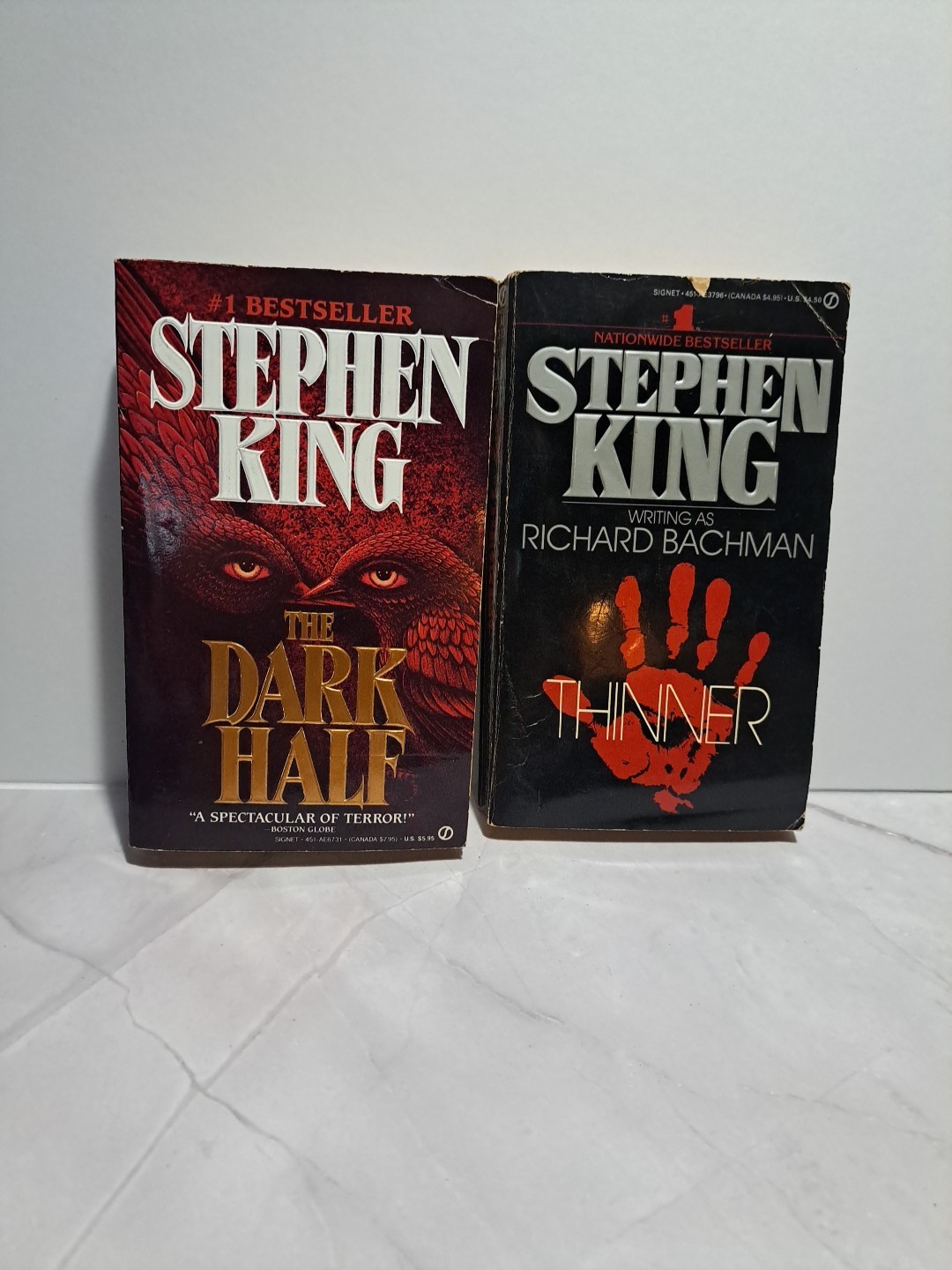 Lot Of 5 Stephen King Paperback Book 1st Signet Prints IT Dark Half Thinner