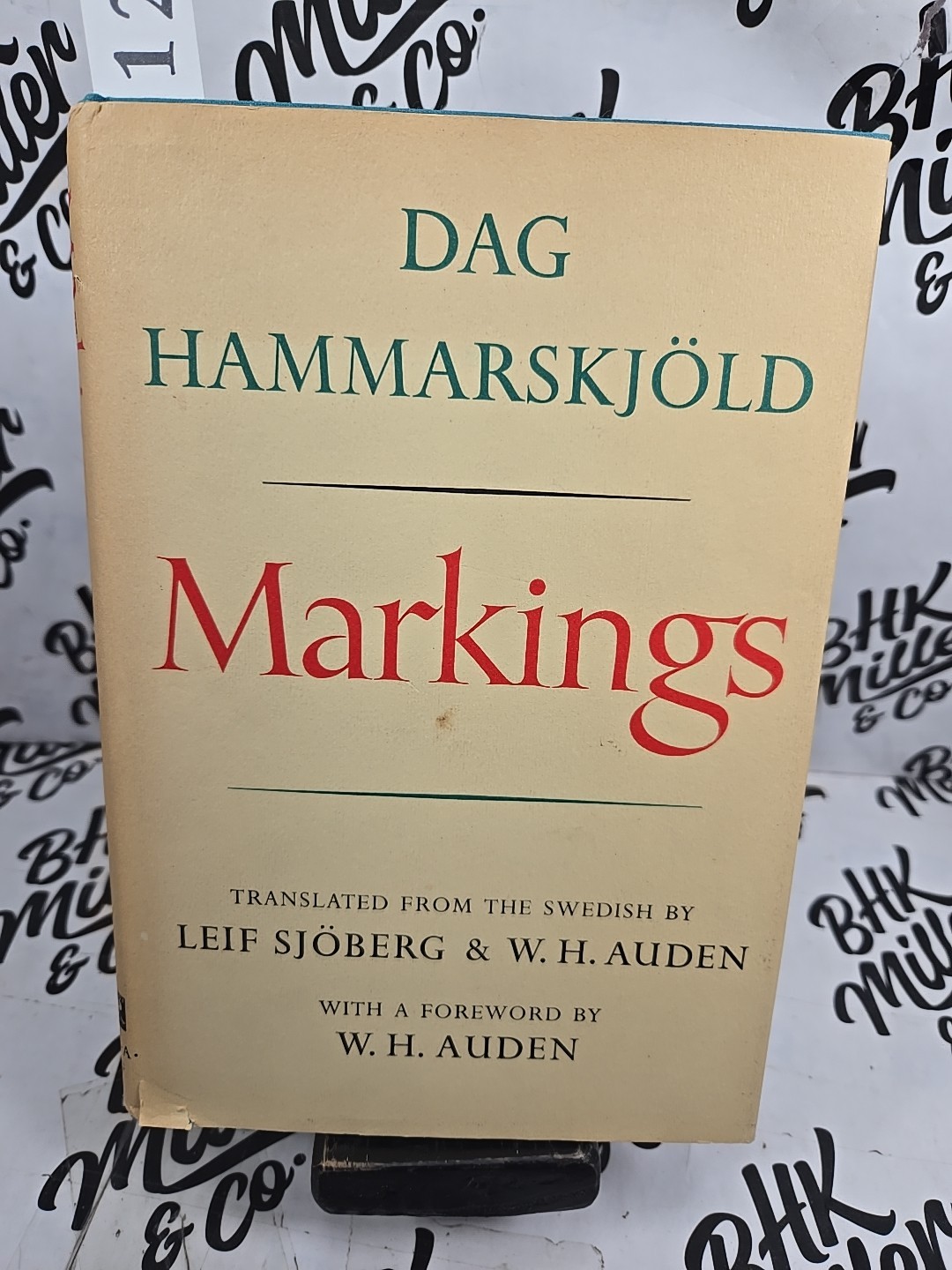 MARKINGS by Dag Hammarskjold (Hardcover/DJ/Borzoi Book) 1965