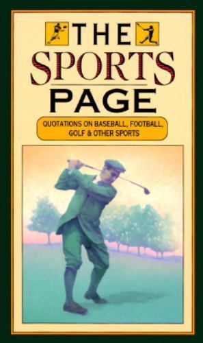 The Sports Page (1989, Hardcover)