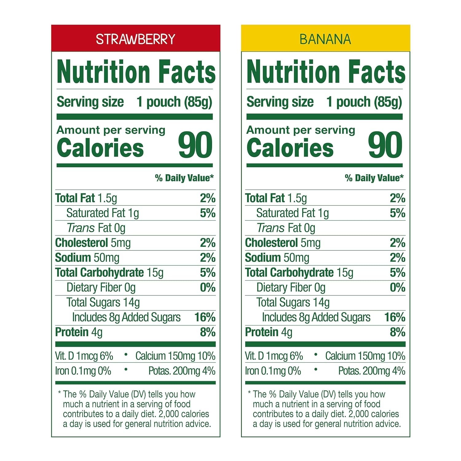 Portable Pack of 20 YogurtZ Snacks – Strawberry & Banana, No Fridge Needed