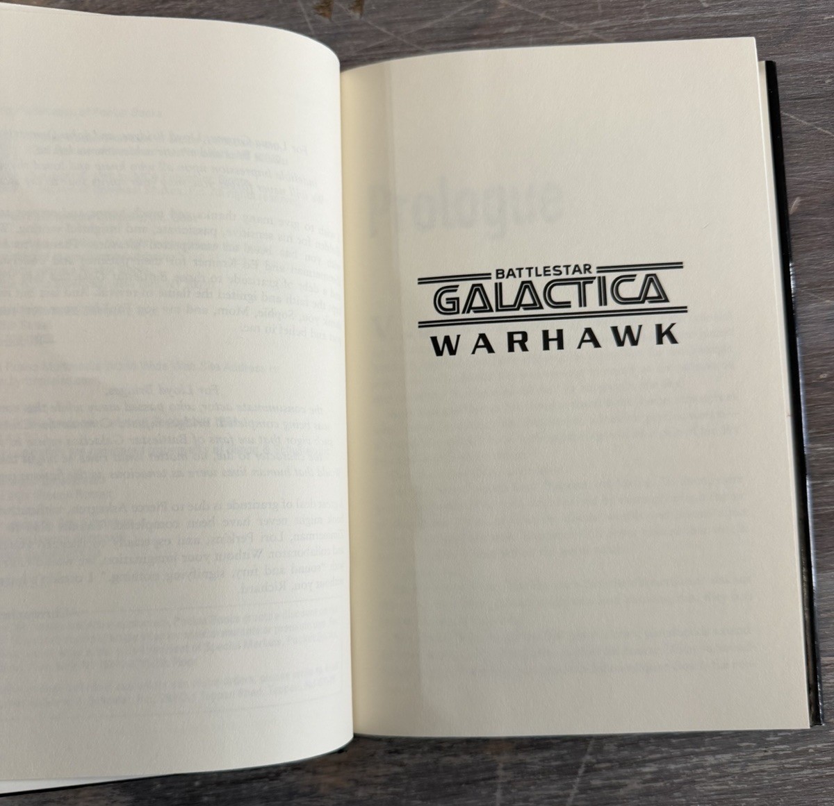 Battlestar Galactica Warhawk HC 1998 First Printing Richard Hatch Sci-Fi Novel
