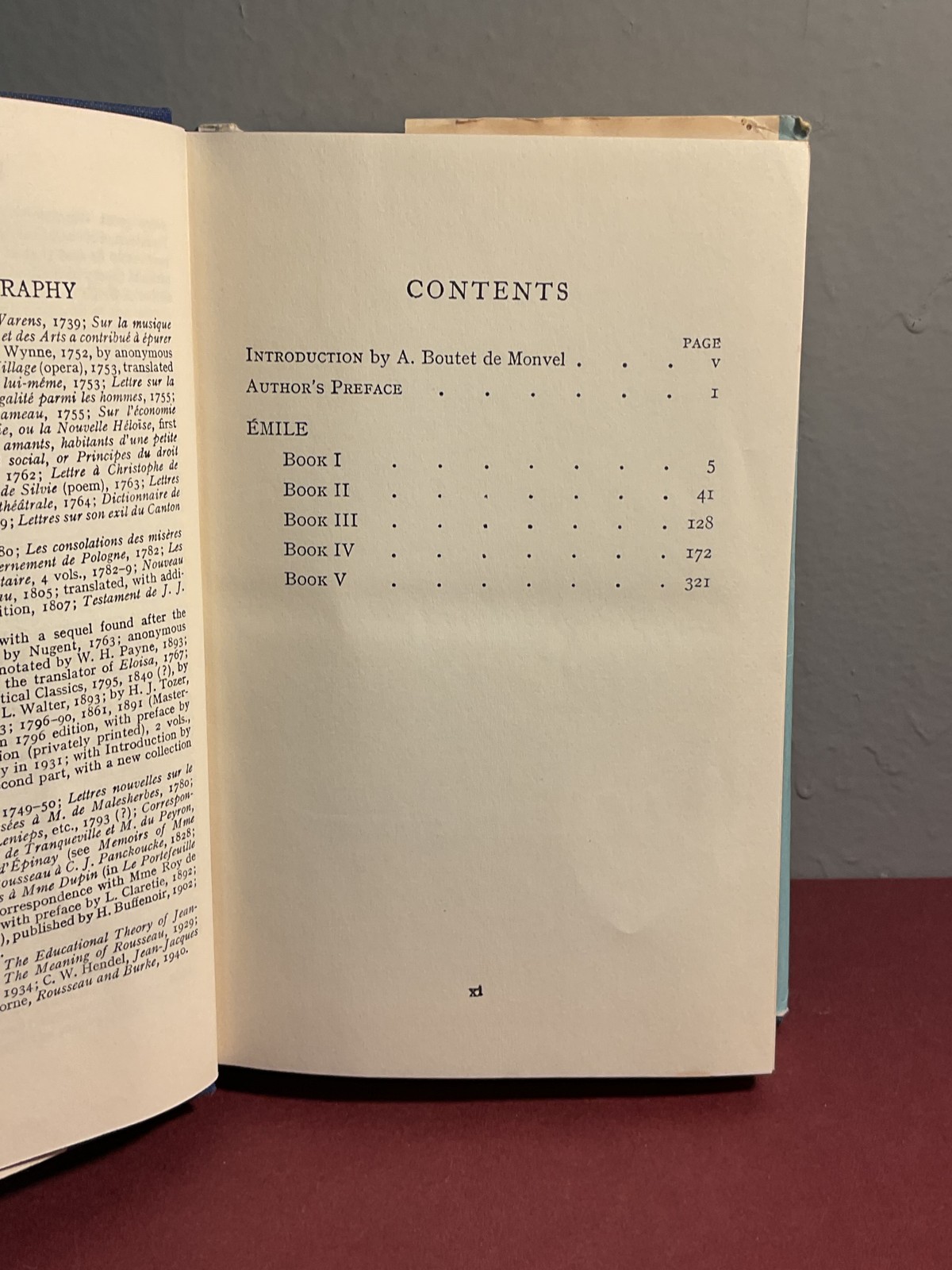 Everyman’s Library No. 518: Rousseau’s Émile or Education, Translated by Foxley