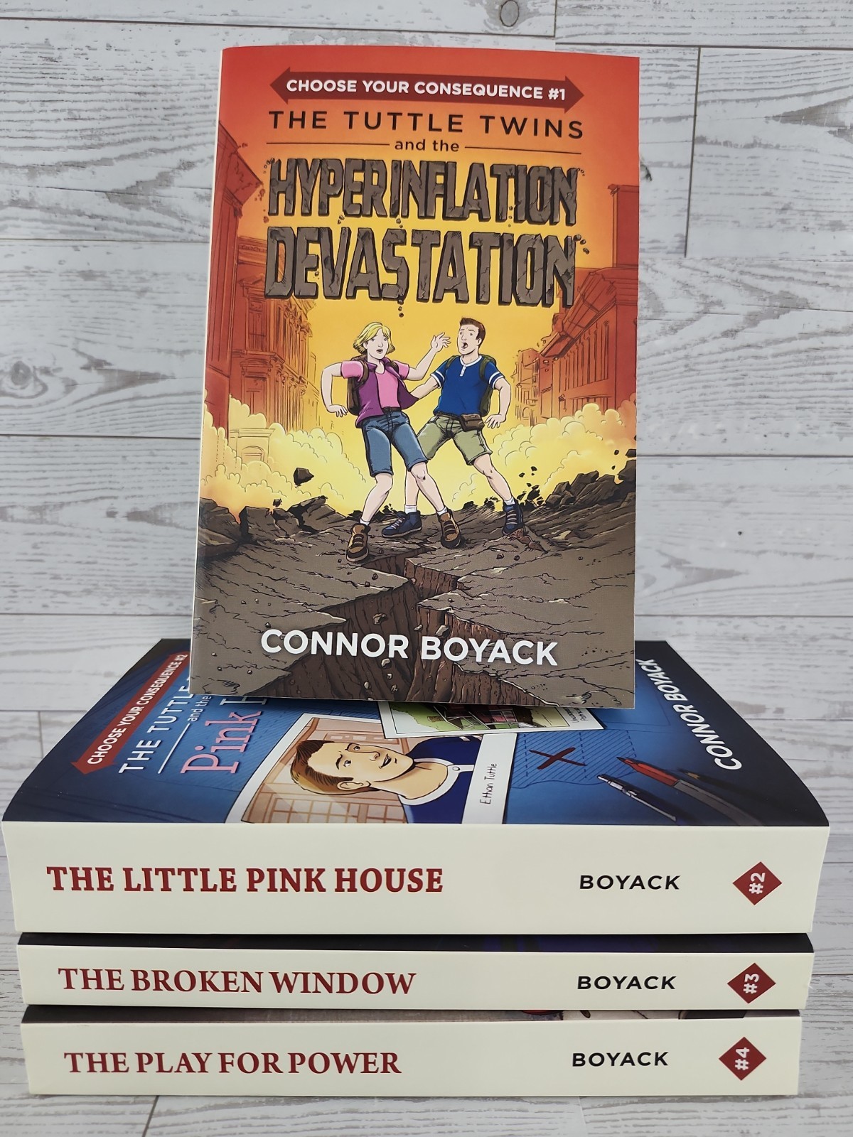 The Tuttle Twins Choose Your Consequence Series Books #1-4 by Connor Boyack