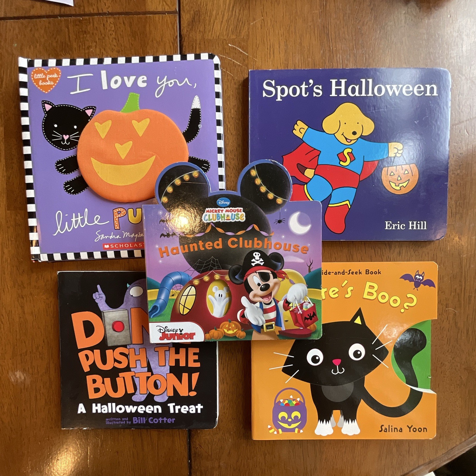 Halloween board books lot of 5 toddler daycare pre-school teacher inv#228