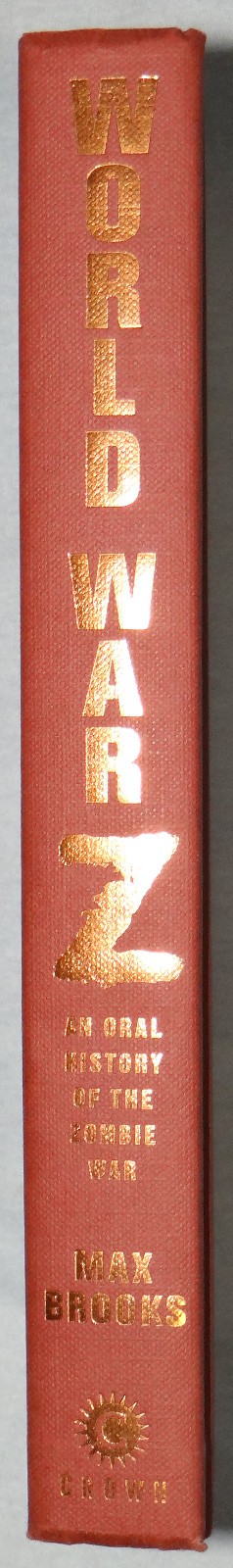 Max Brooks SIGNED INSCRIBED World War Z Hardcover 1st Edition 1st Print VG