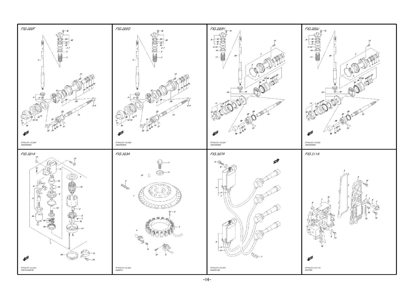 SUZUKI PARTS CATALOG DF100A DF115A DF140A 2014 MANUAL – LOOP BOUND – TUFF JACKET