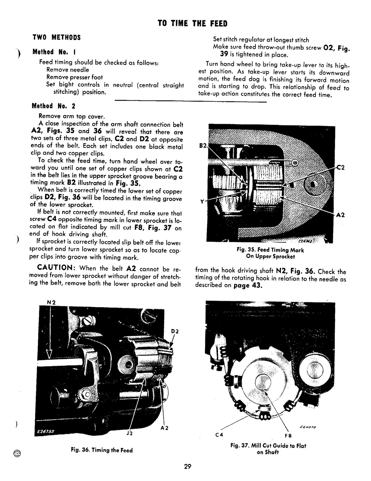SINGER 401A 319 306 206K43 206K45 Operators & Service Manual BUNDLE – WIRE BOUND