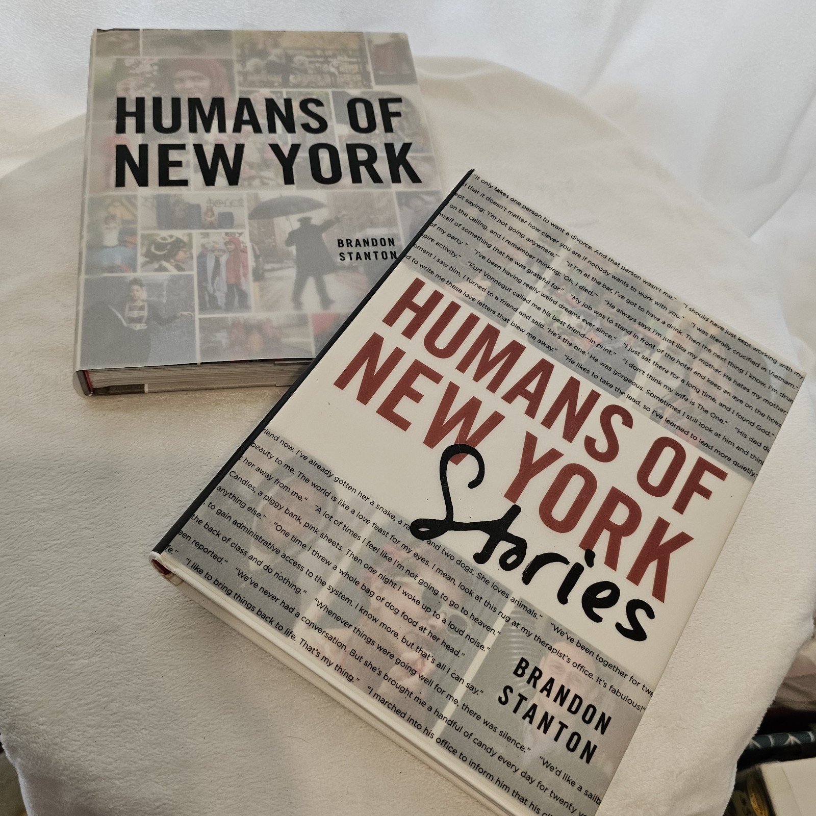 Set Of 2 Humans of New York & NY Stories. Hardcover Books Brandon Stanton EUC