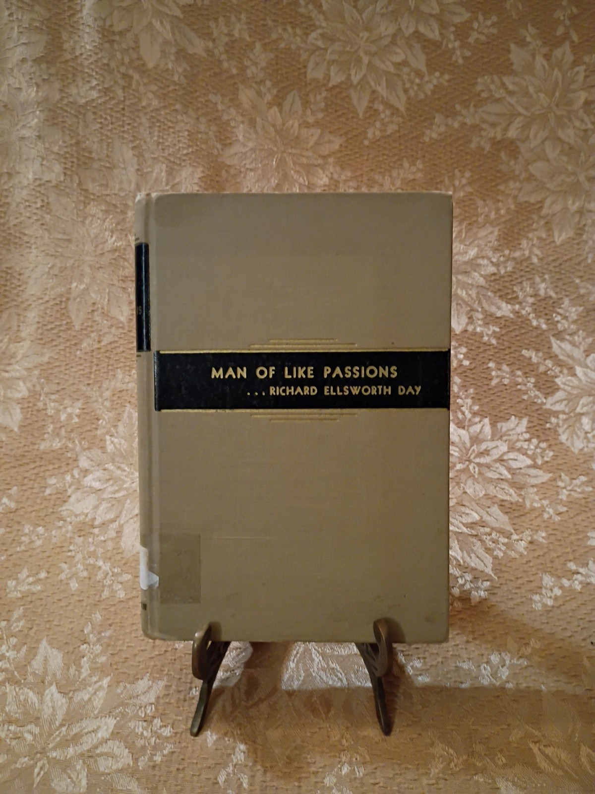 1942 Man of Like Passions Richard Ellsworth Day HC Charles G Finney Ex-Lib Book